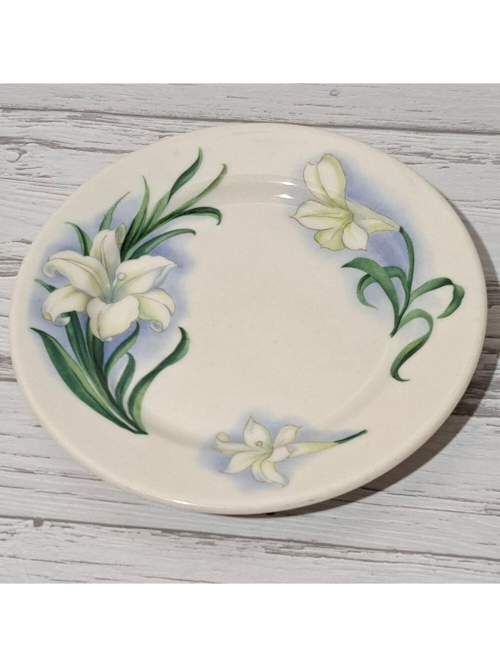 Syracuse China Madonna Lily Flowers Floral 5.50" Replacement Bread Plate Vintage